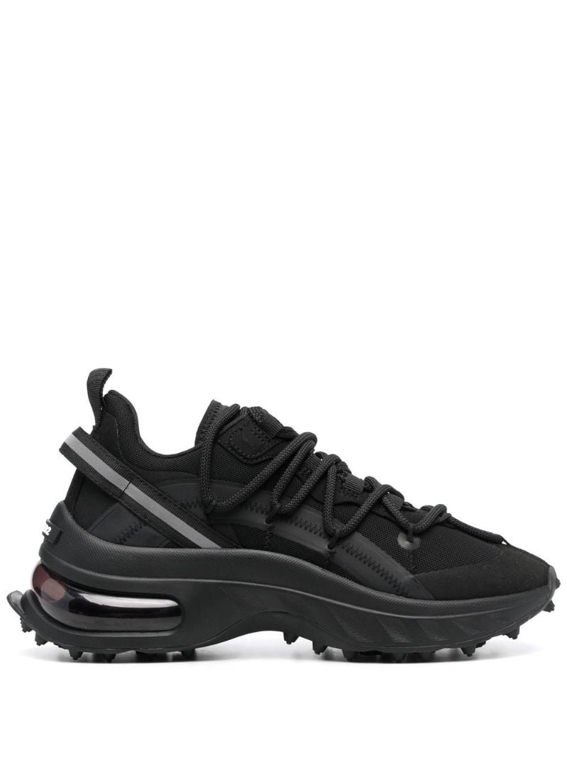 Black Bubble Low-top Sneakers