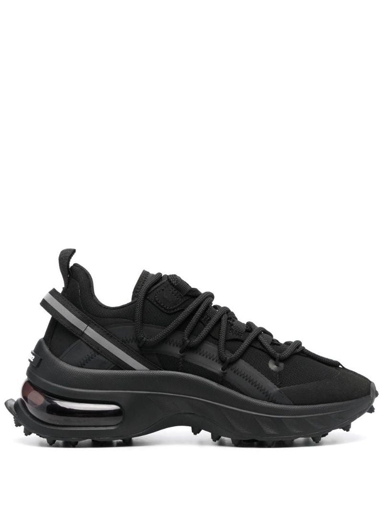 Black Bubble Low-top Sneakers