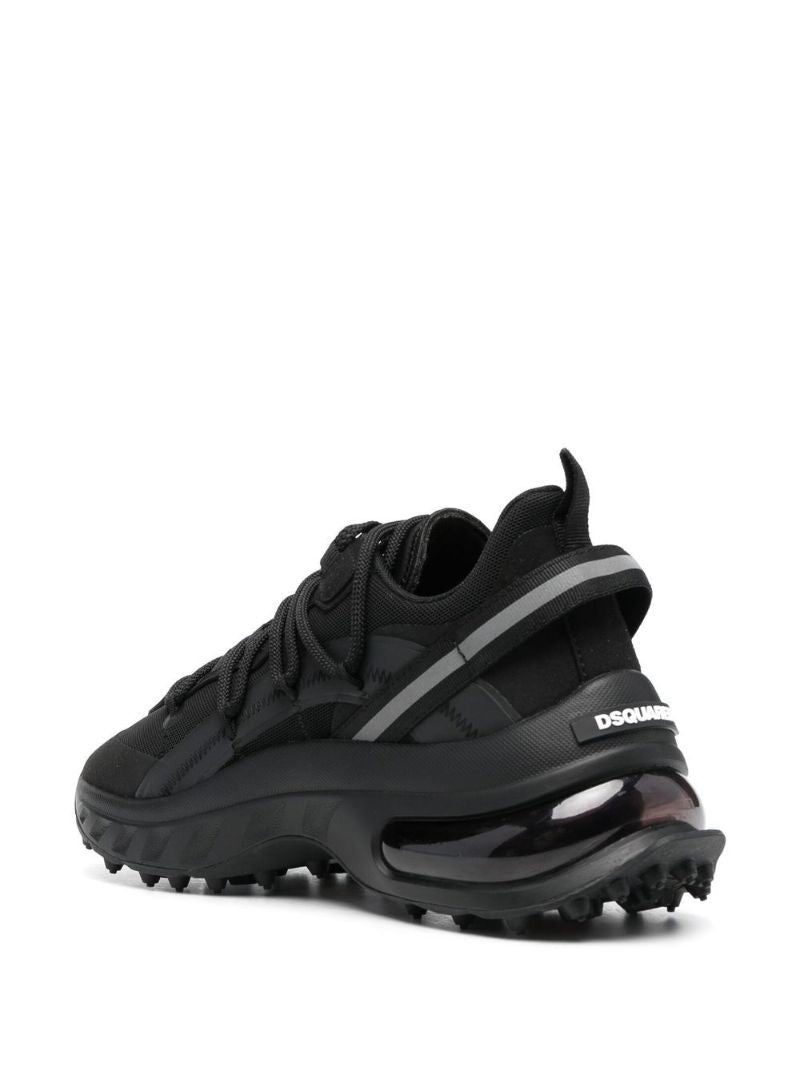 Black Bubble Low-top Sneakers