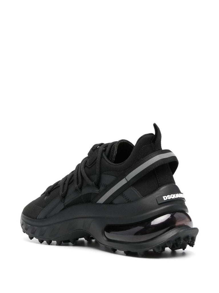 Black Bubble Low-top Sneakers
