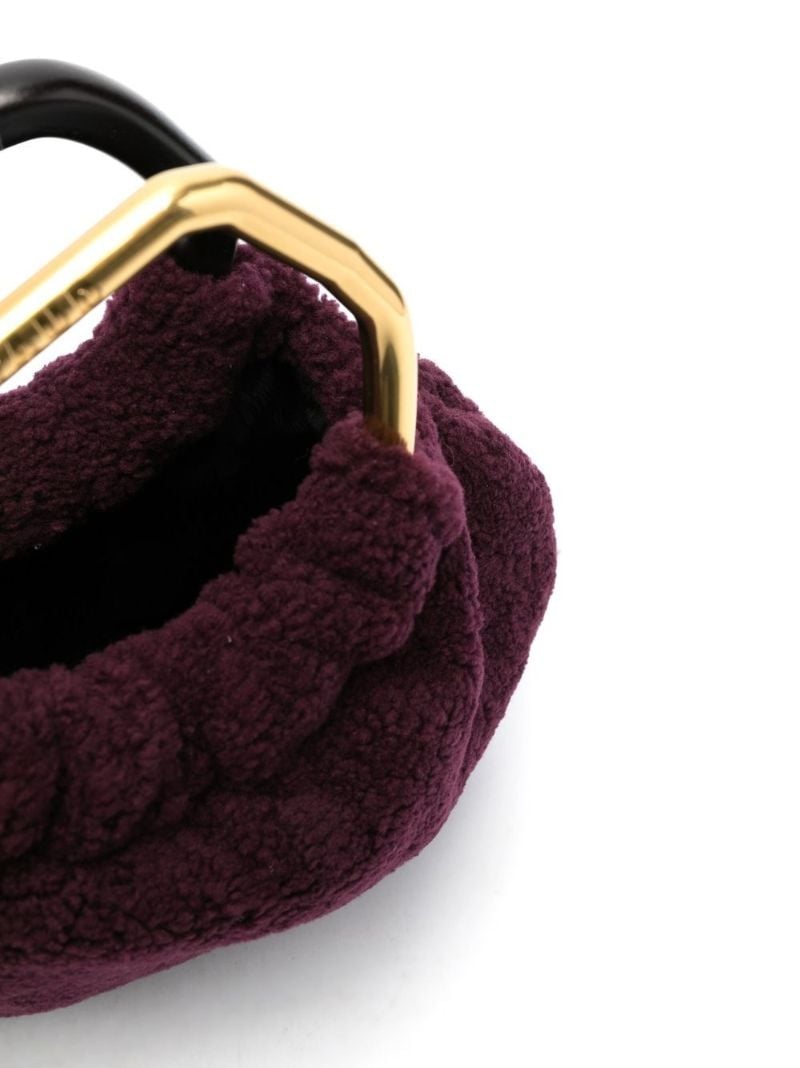 Purple Camille Shearling Tote Bag