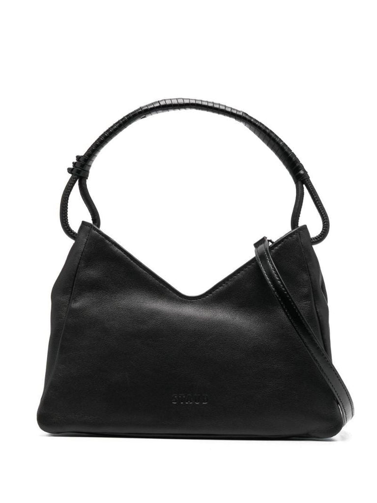 Black Valerie Leather Shoulder Bag