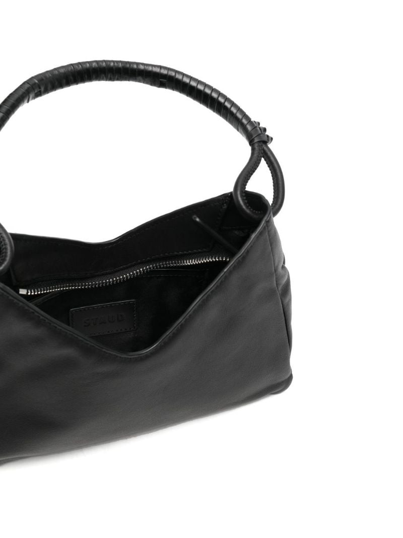 Black Valerie Leather Shoulder Bag