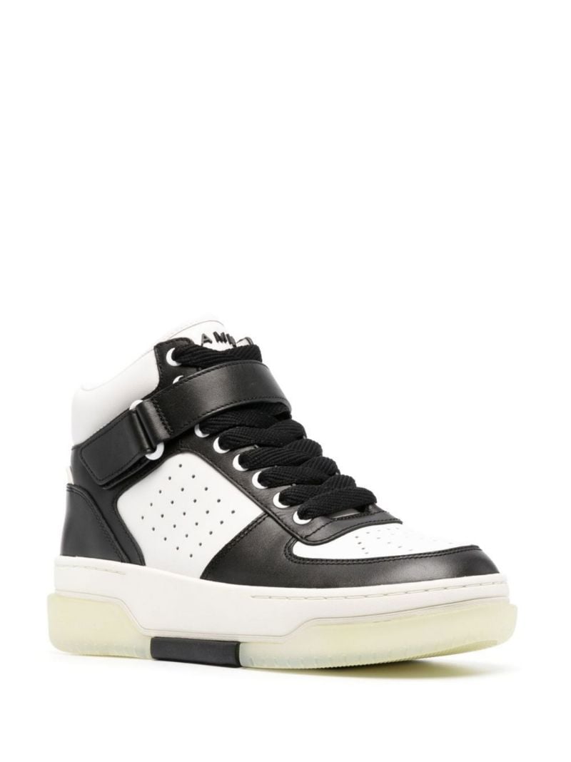 Black Stadium High-top Leather Sneakers