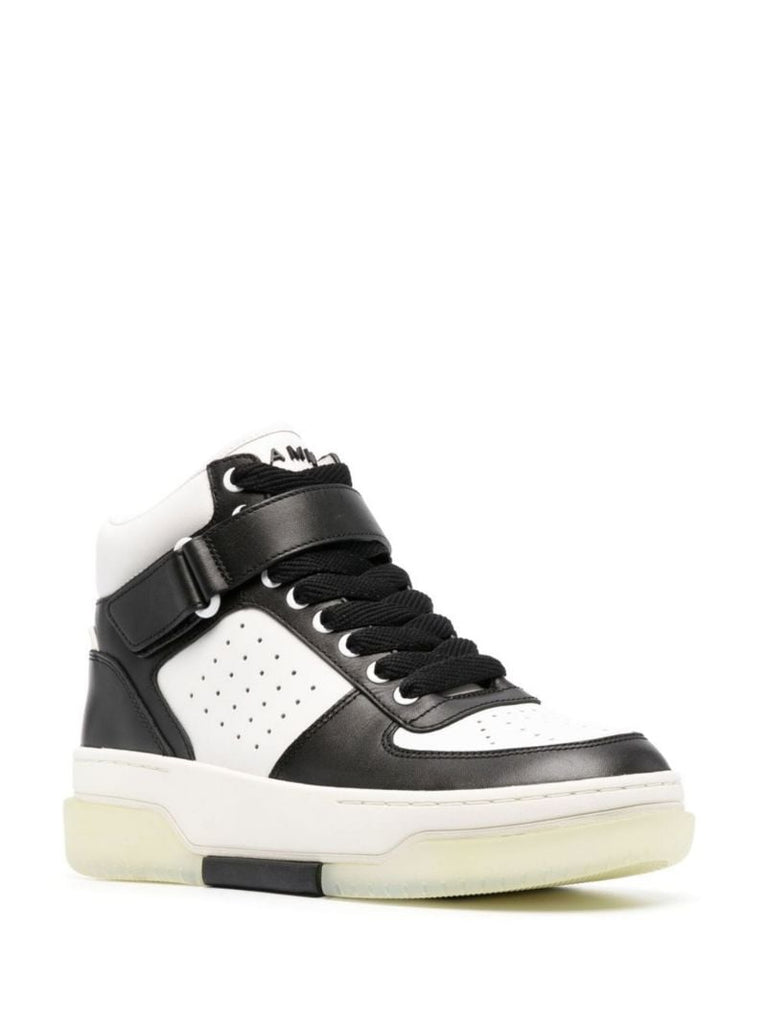 Black Stadium High-top Leather Sneakers