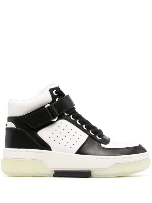 Black Stadium High-top Leather Sneakers