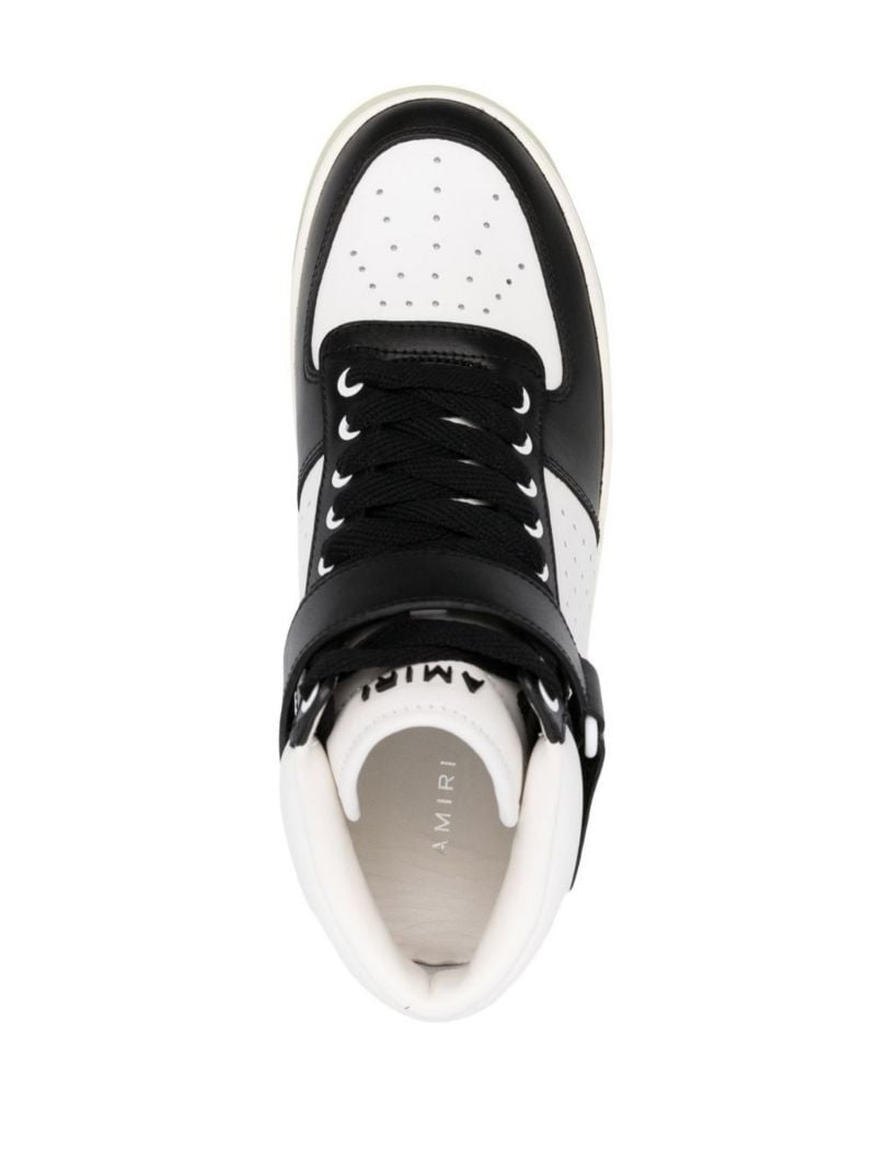 Black Stadium High-top Leather Sneakers