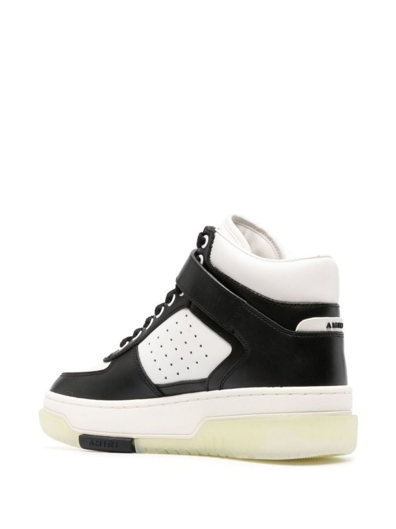 Black Stadium High-top Leather Sneakers