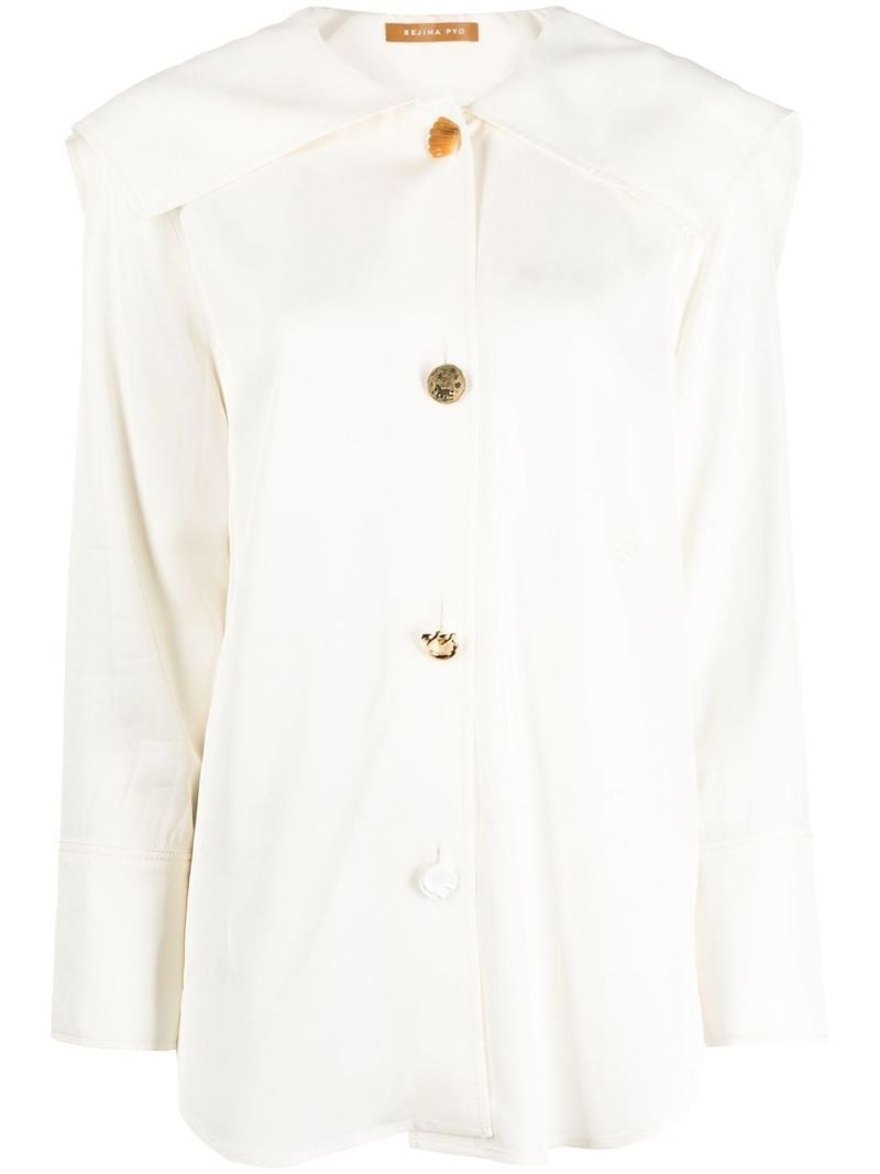 White Eden Sailor Collar Shirt