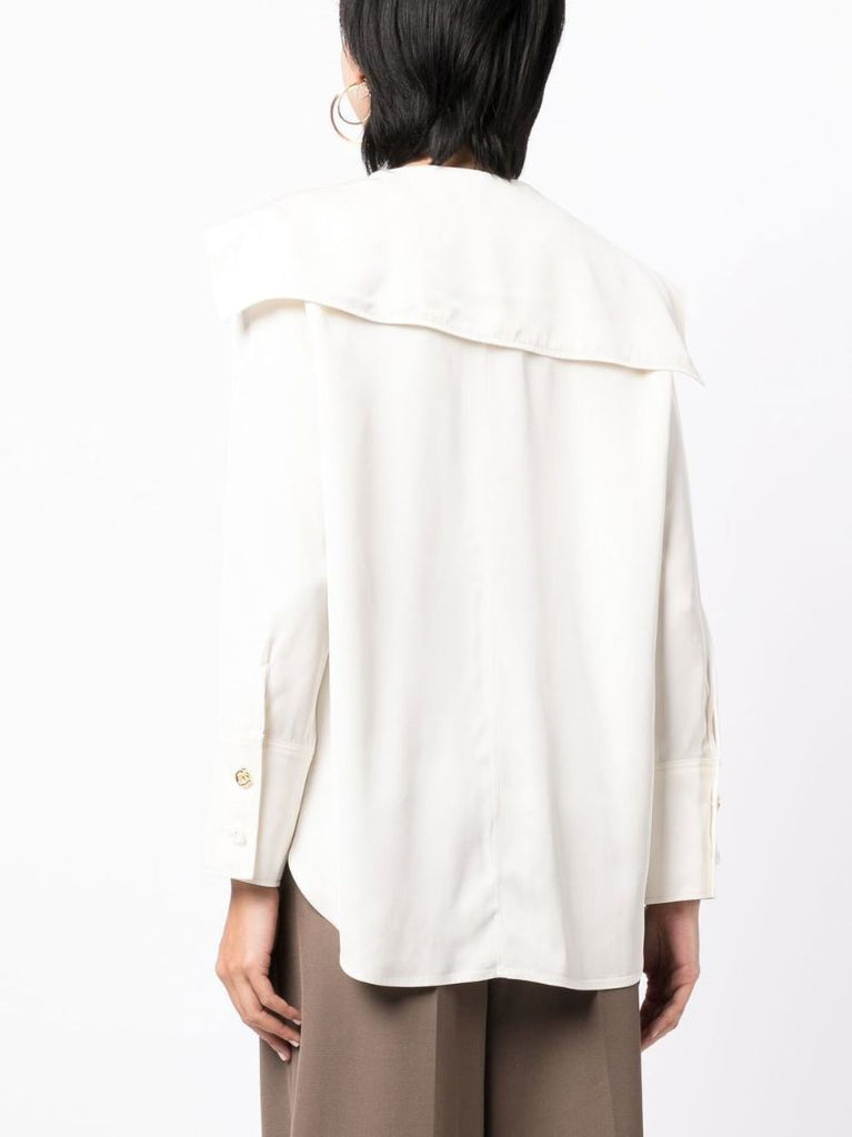 White Eden Sailor Collar Shirt