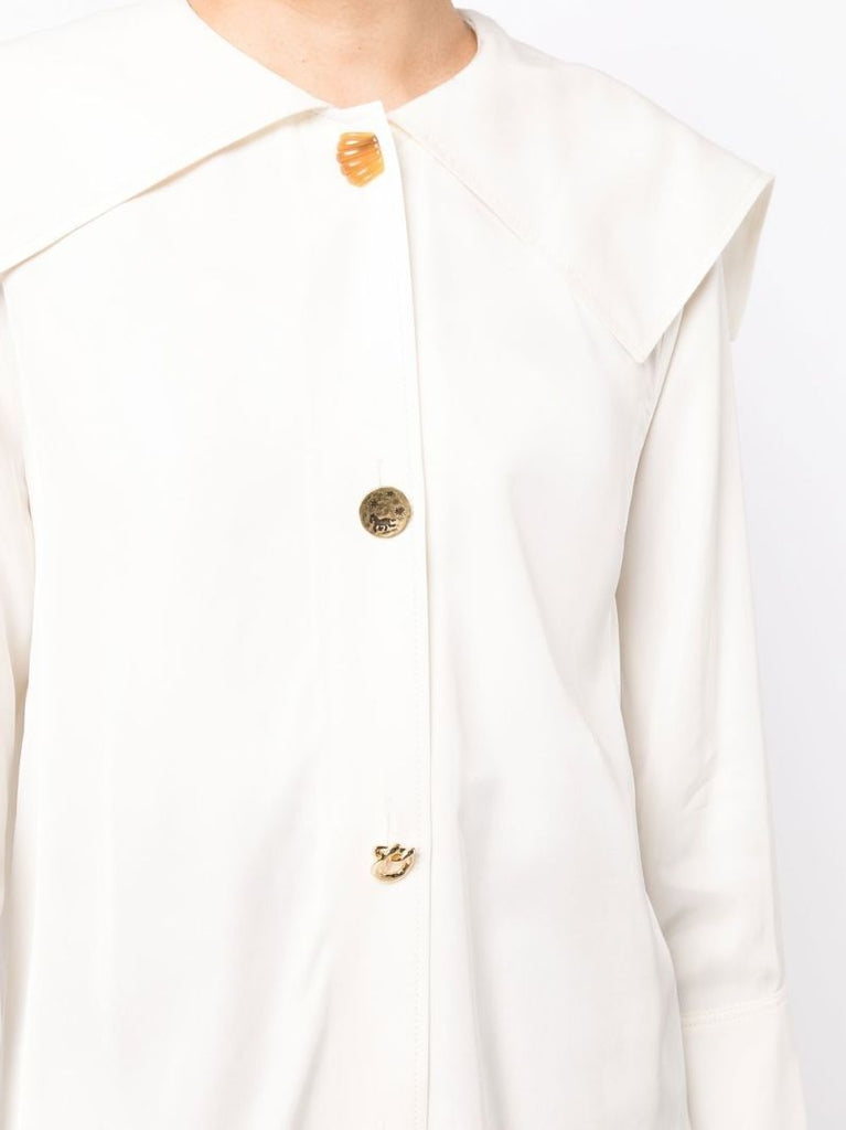 White Eden Sailor Collar Shirt