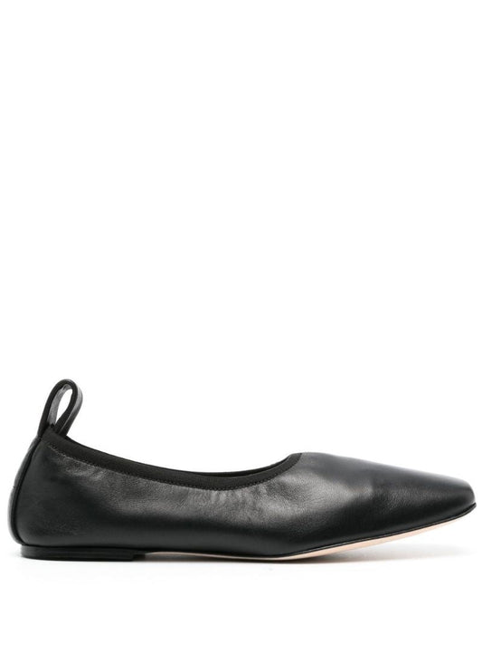Black Brindisi Leather Ballet Pumps