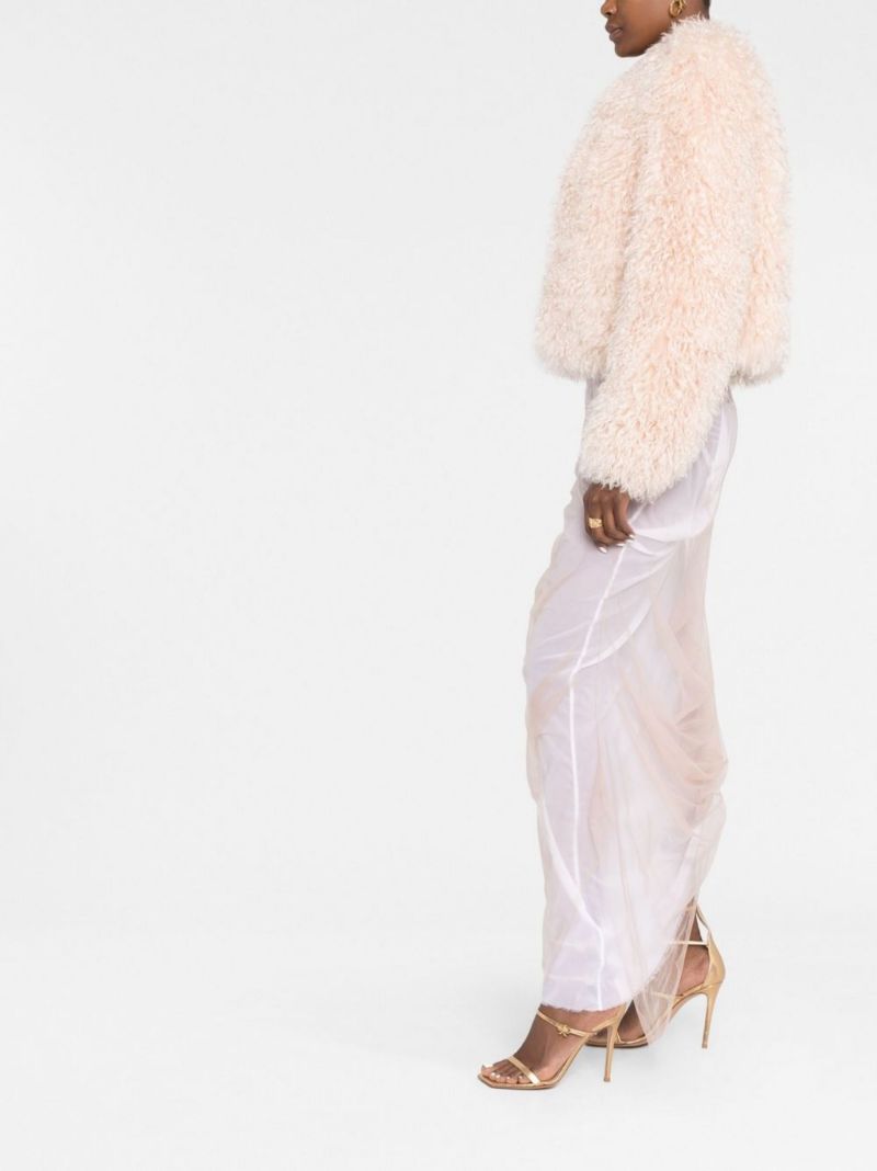 Pink Mohair Bomber Jacket