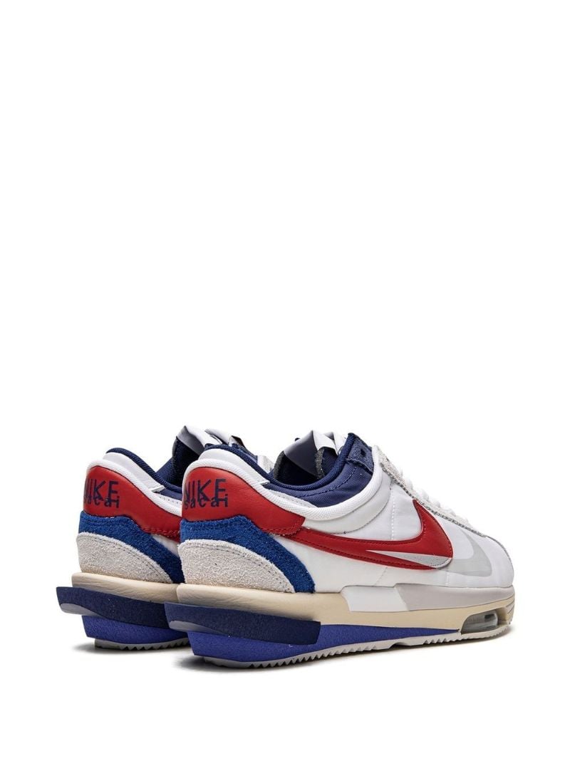 X Sacai White Cortez 4.0 Low-top Sneakers