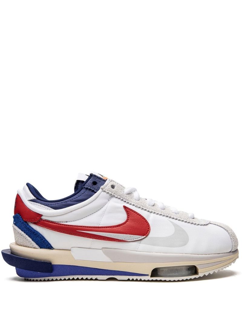 X Sacai White Cortez 4.0 Low-top Sneakers