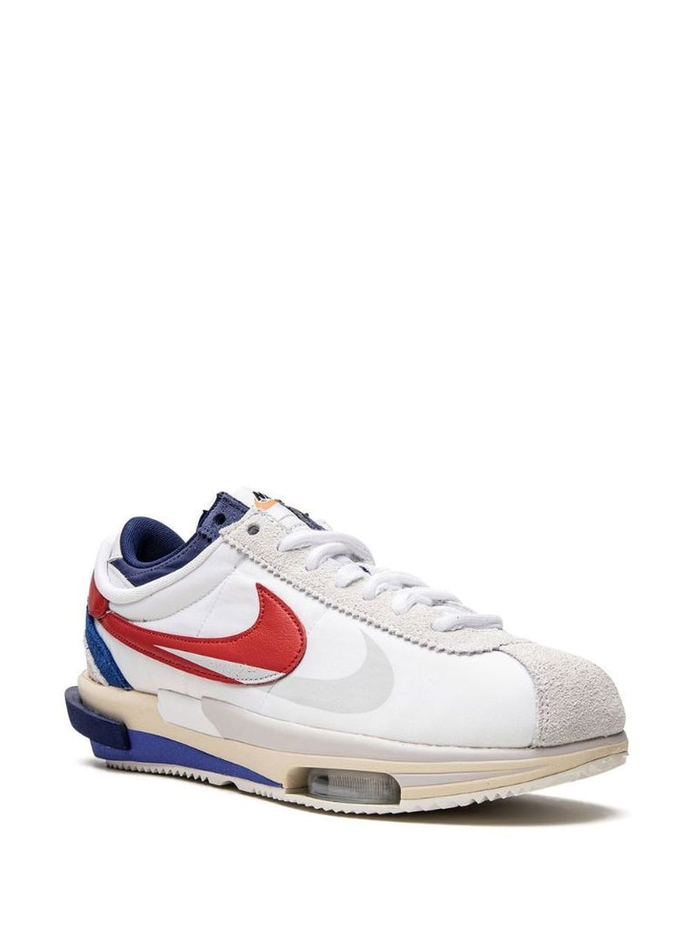 X Sacai White Cortez 4.0 Low-top Sneakers