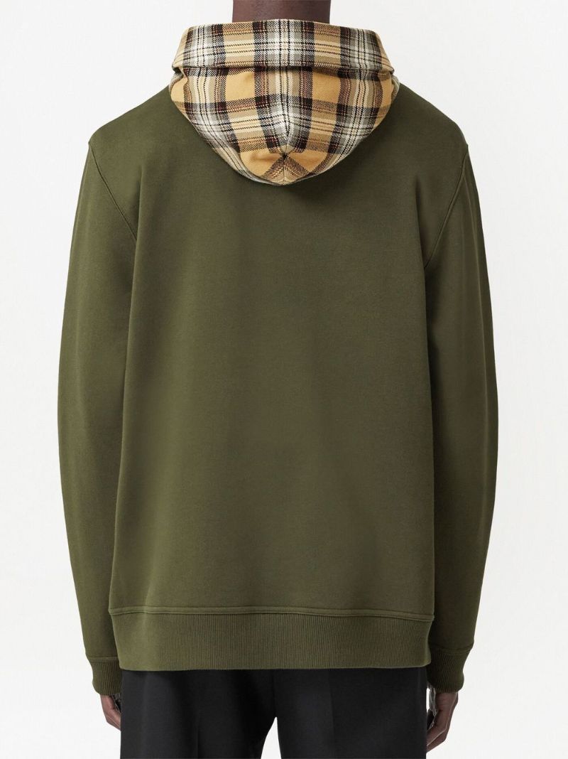 Green  Oak Leaf Crest Embroidered Sweatshirt