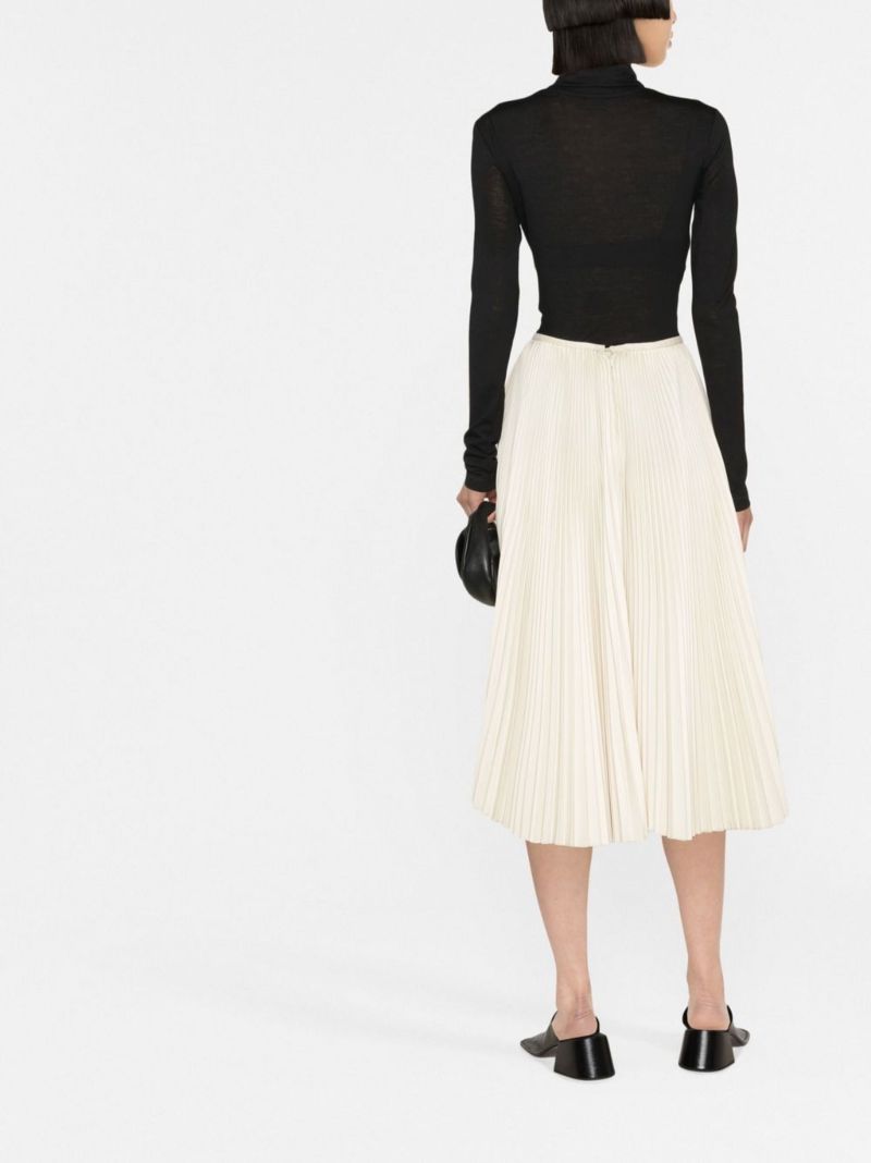 Funnel-neck Long-sleeve Top