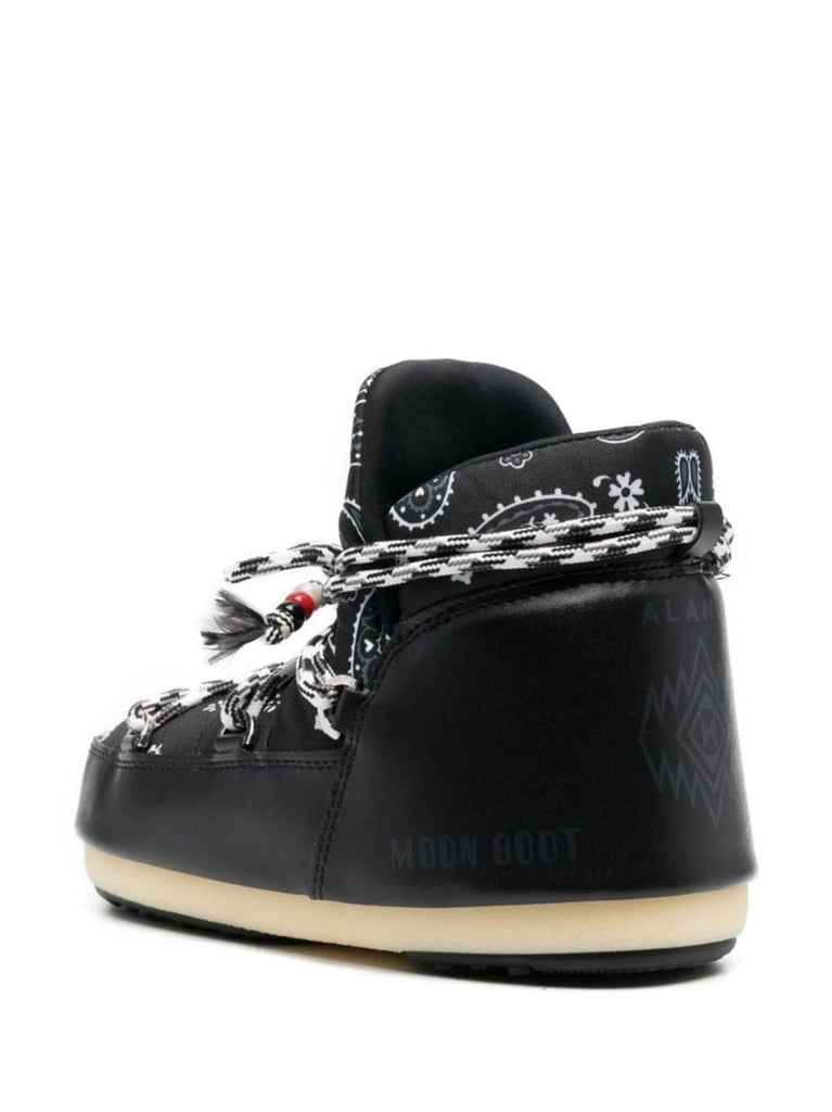 X Moon Boot Black Full Moon Bandana Boots