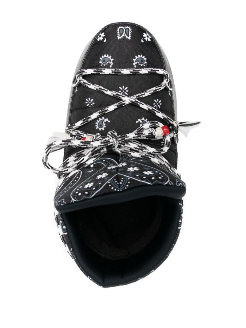 X Moon Boot Black Full Moon Bandana Boots