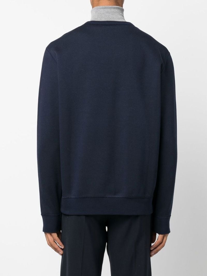 Blue Pony Embroidered Sweatshirt