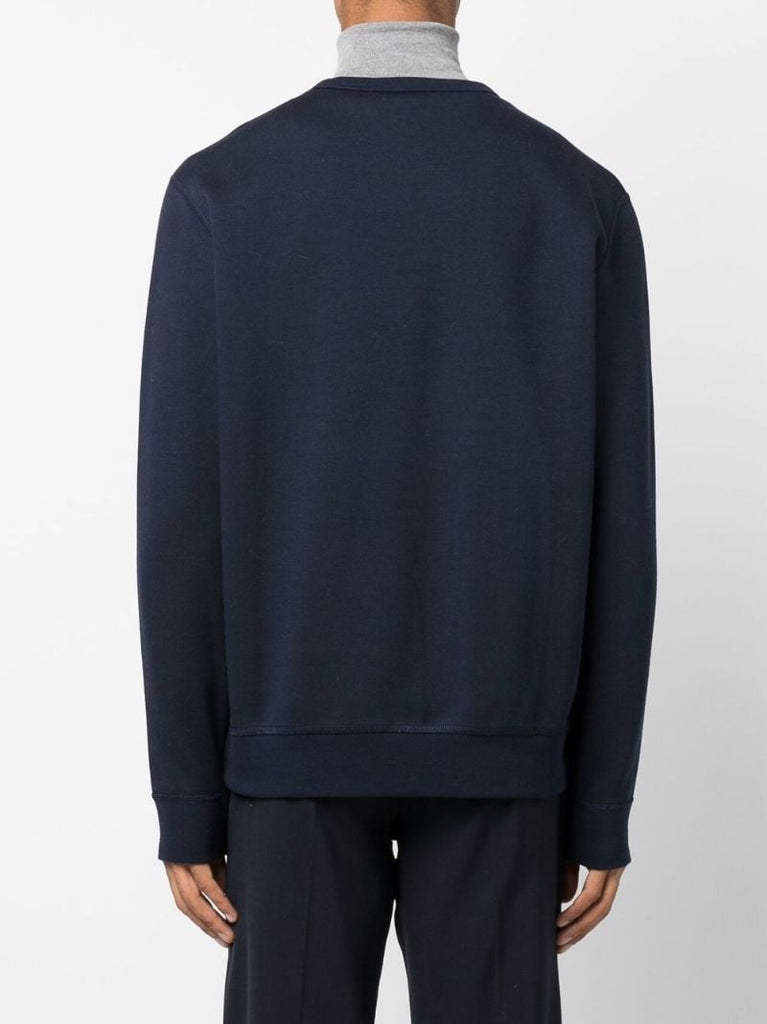 Blue Pony Embroidered Sweatshirt