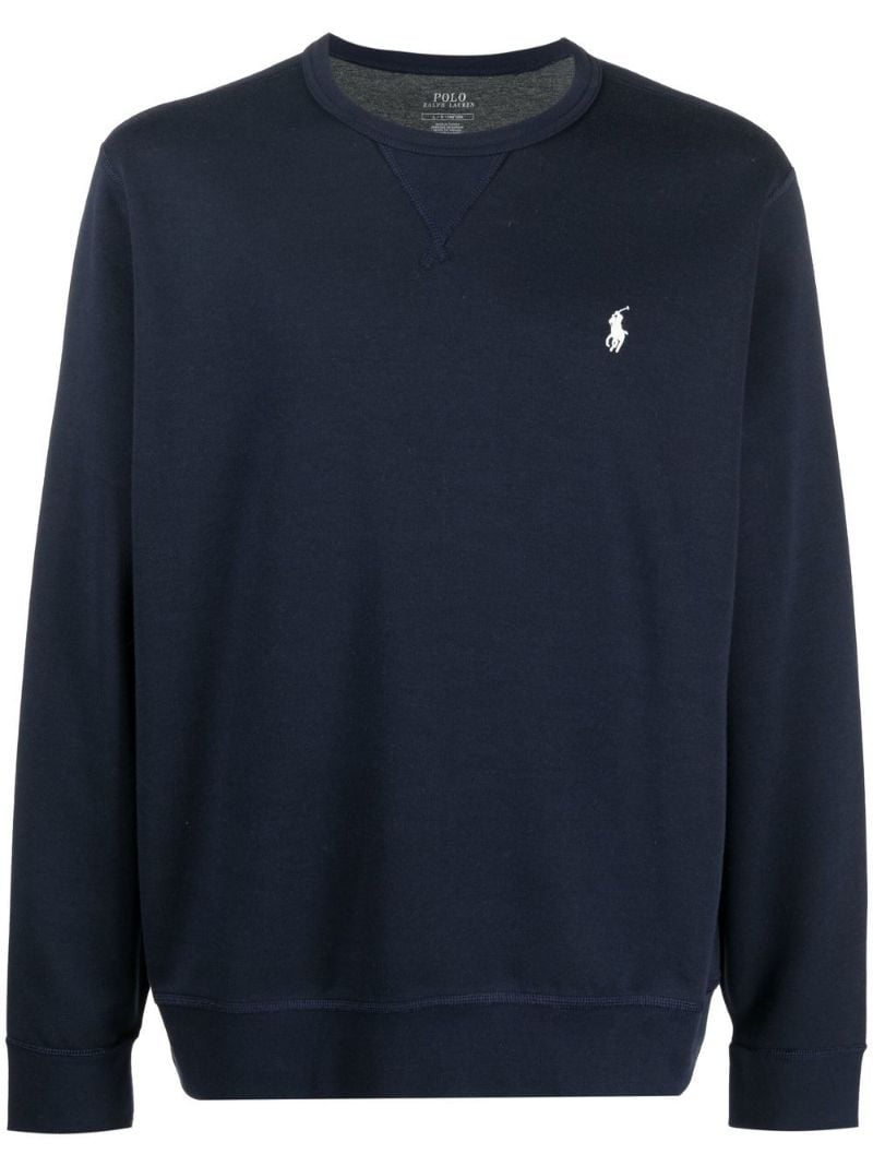 Blue Pony Embroidered Sweatshirt