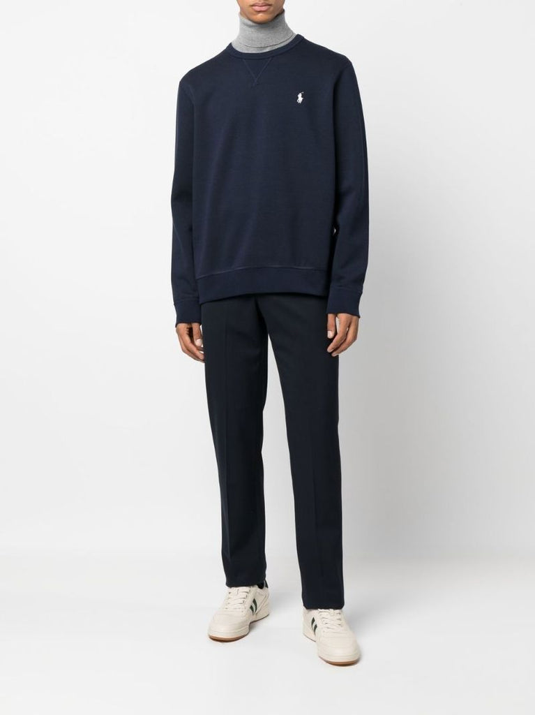 Blue Pony Embroidered Sweatshirt