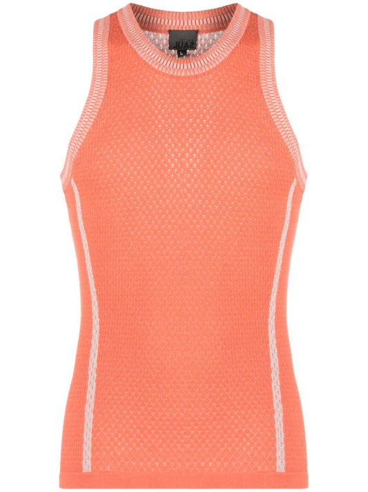 Orange Two-tone Organic Cotton Sweater