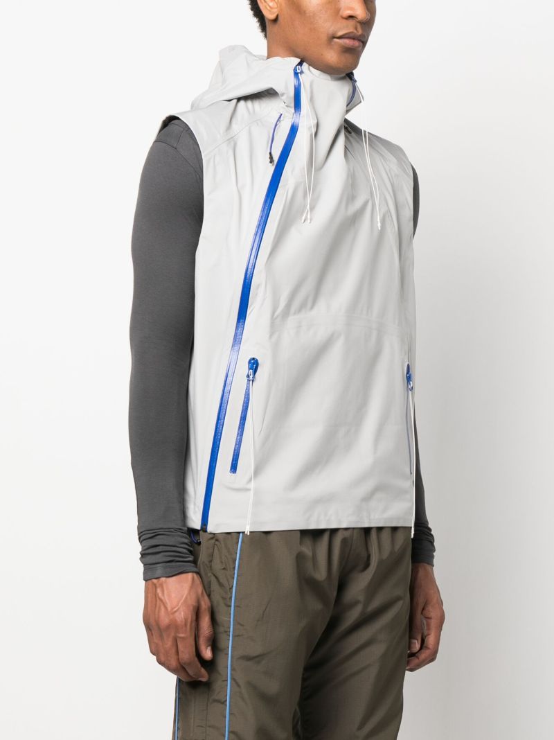 Grey and Blue Bonded Gilet