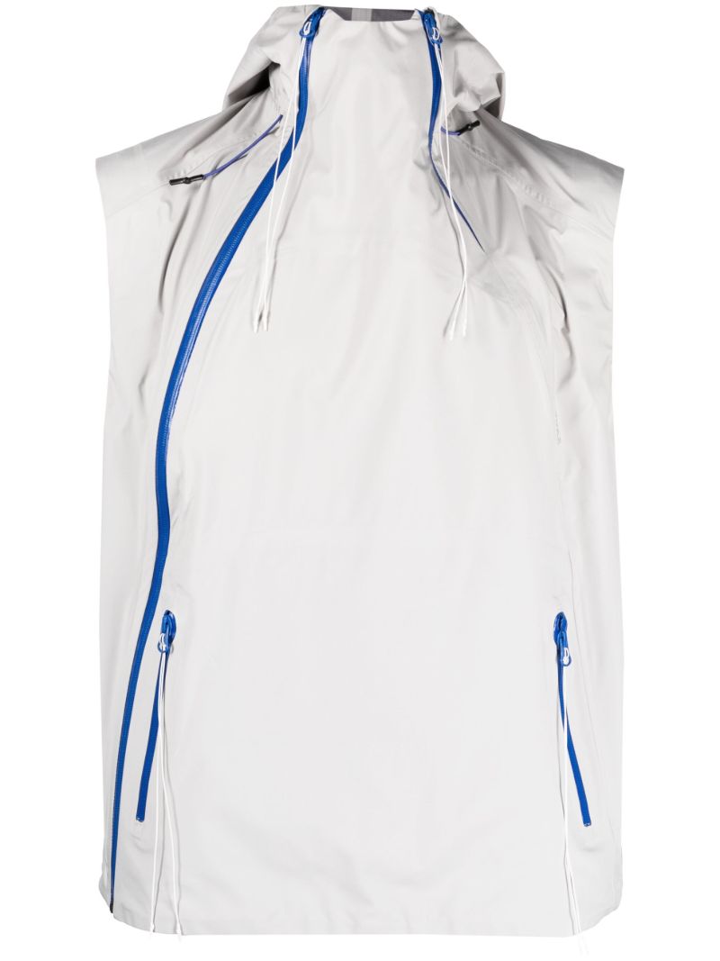 Grey and Blue Bonded Gilet