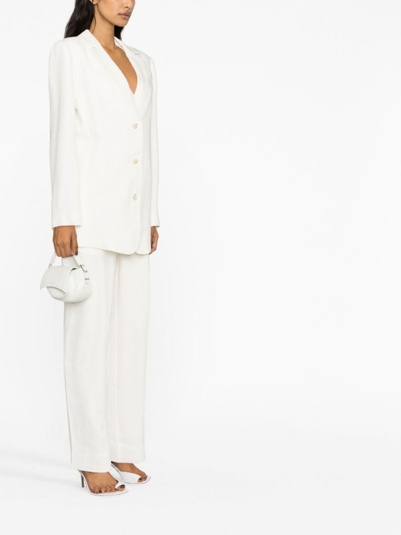 Neutral Clemence Single-breasted Blazer