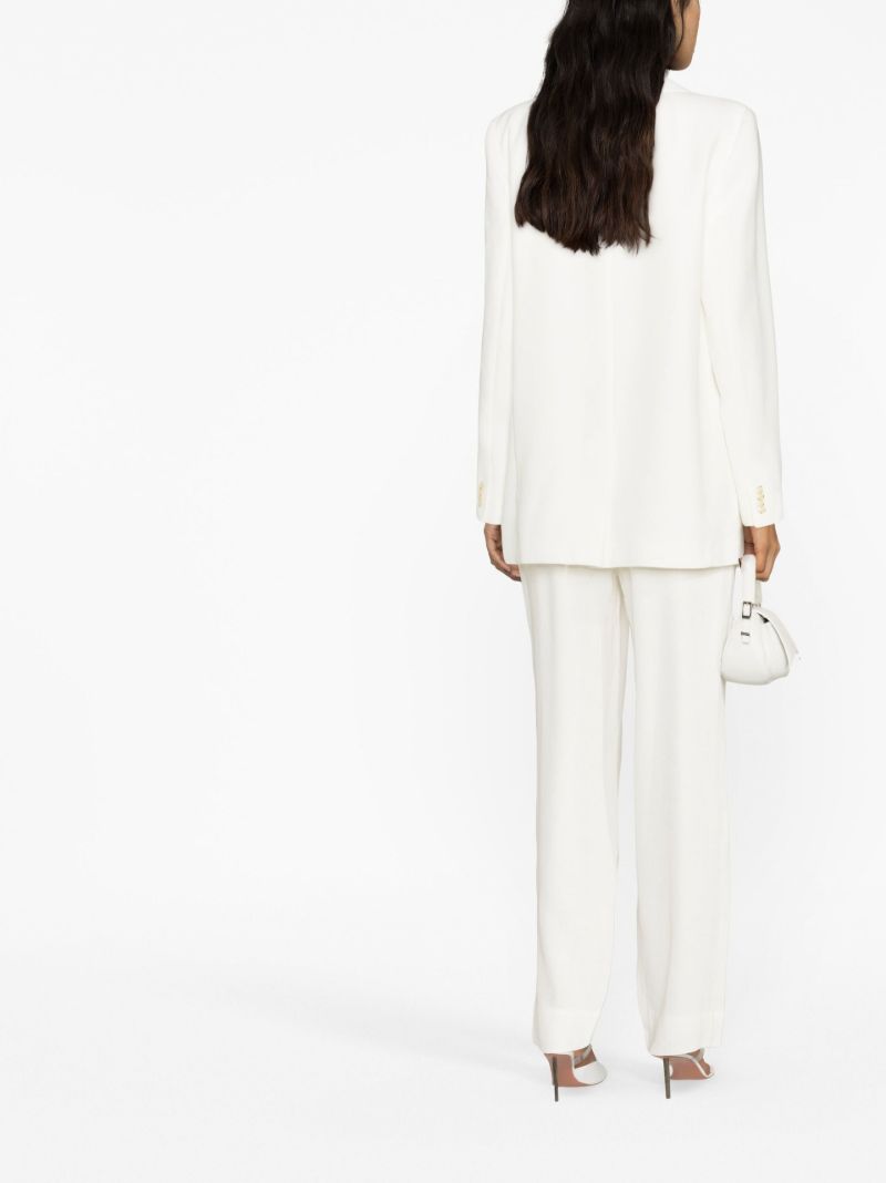 Neutral Clemence Single-breasted Blazer