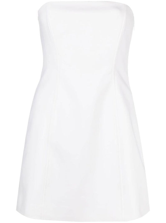 White Esther Strapless Mini Dress