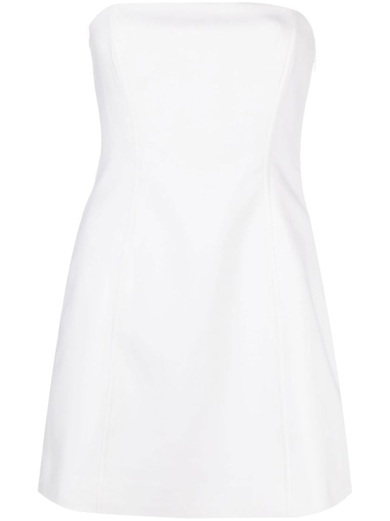 White Esther Strapless Mini Dress