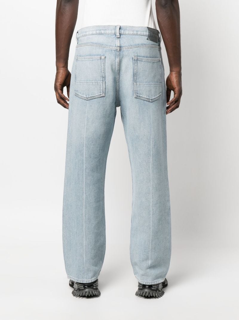 Blue Third Cut Wide-leg Jeans