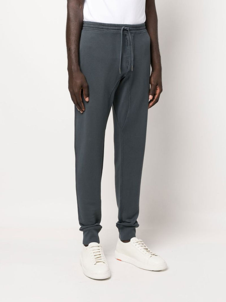 Black Cotton Track Pants
