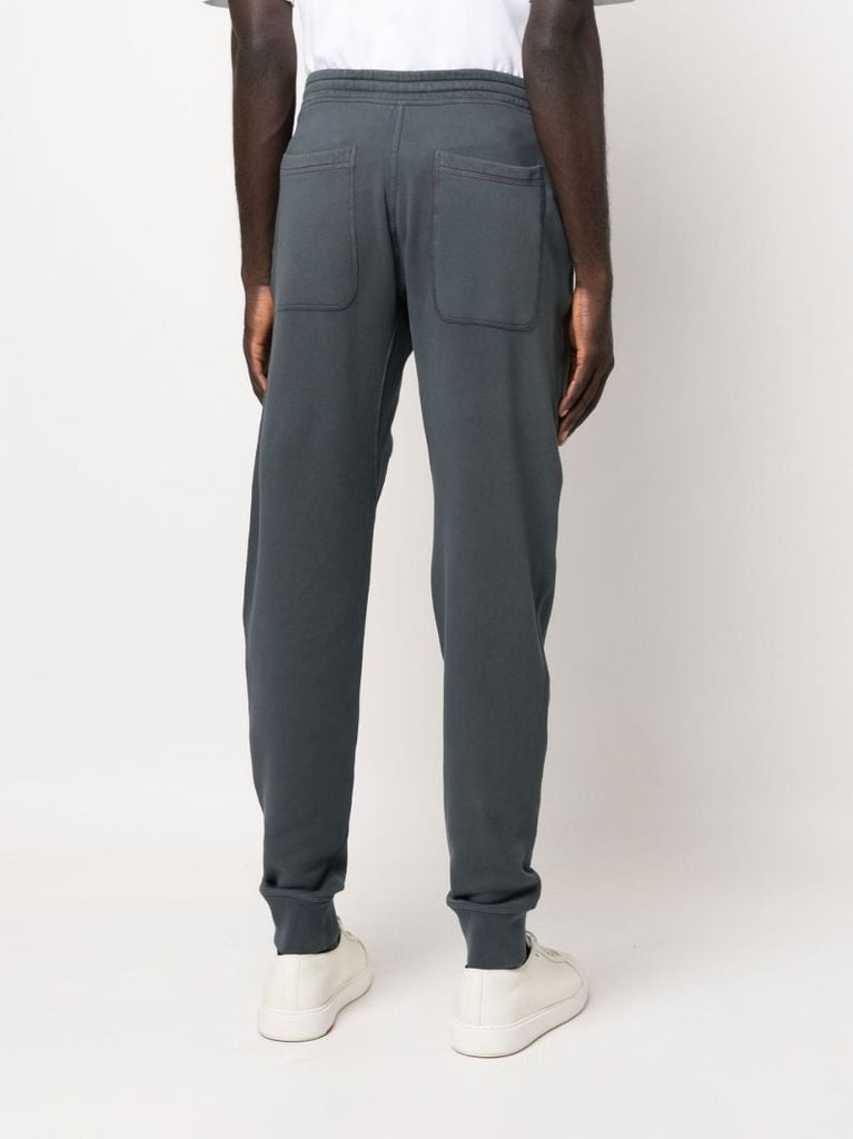 Black Cotton Track Pants