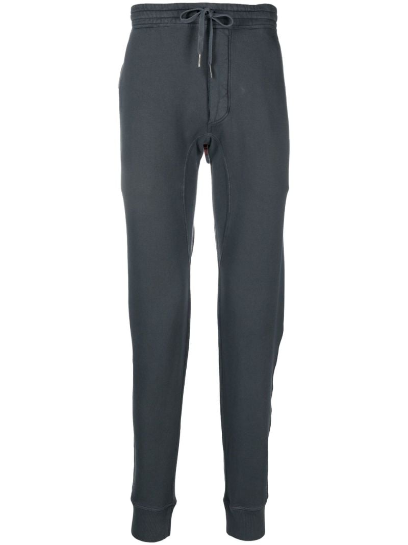 Black Cotton Track Pants