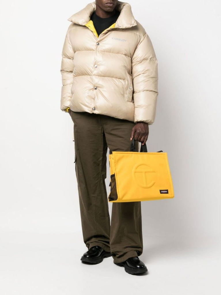 X Telfar Yellow Shopper Tote Backpack