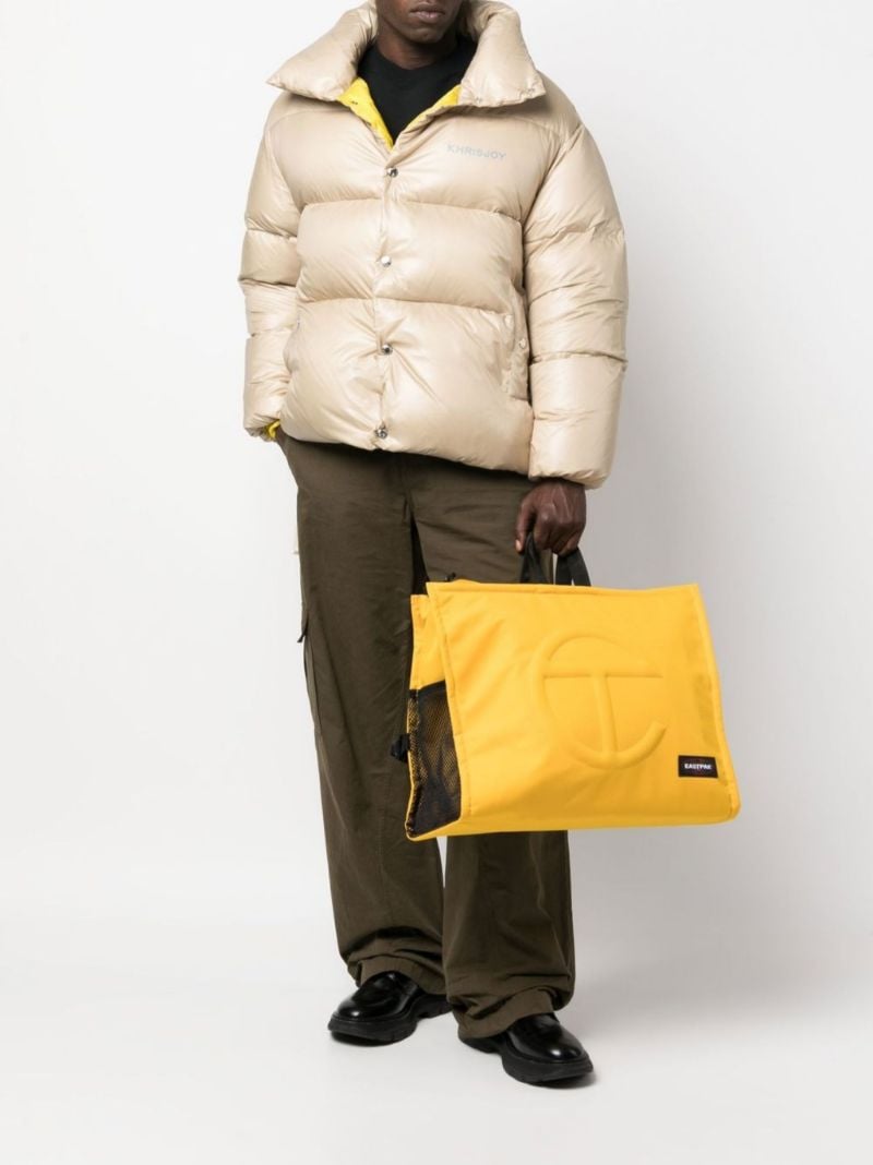 Yellow X Telfar Logo Patch Tote Bag
