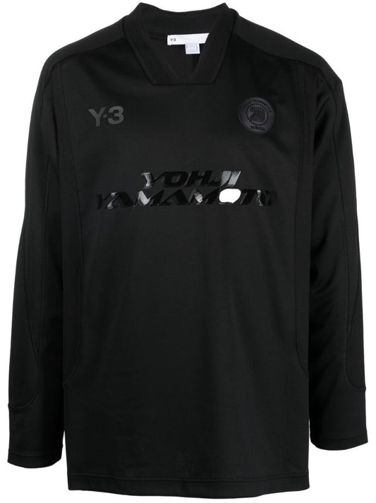 Black Long-sleeve Football Top