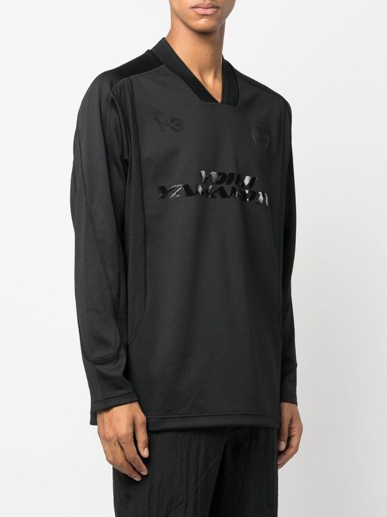 Black Long-sleeve Football Top