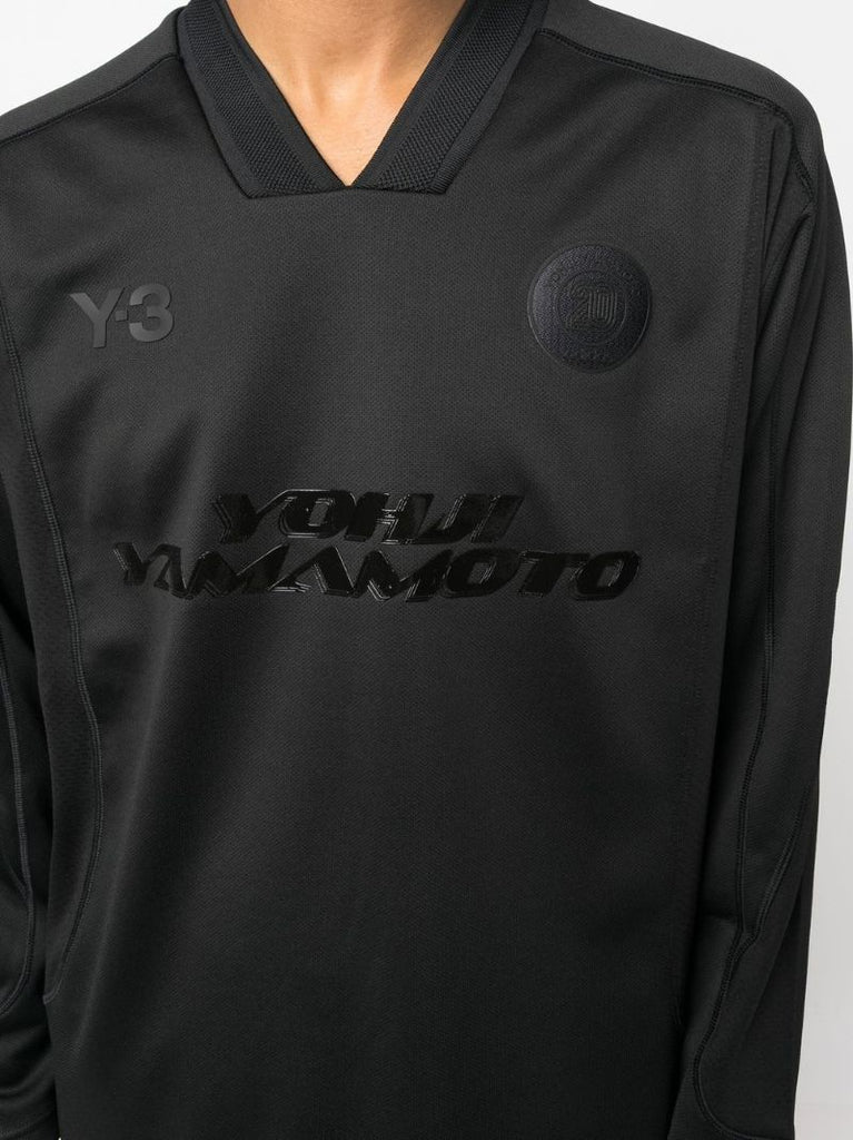 Black Long-sleeve Football Top