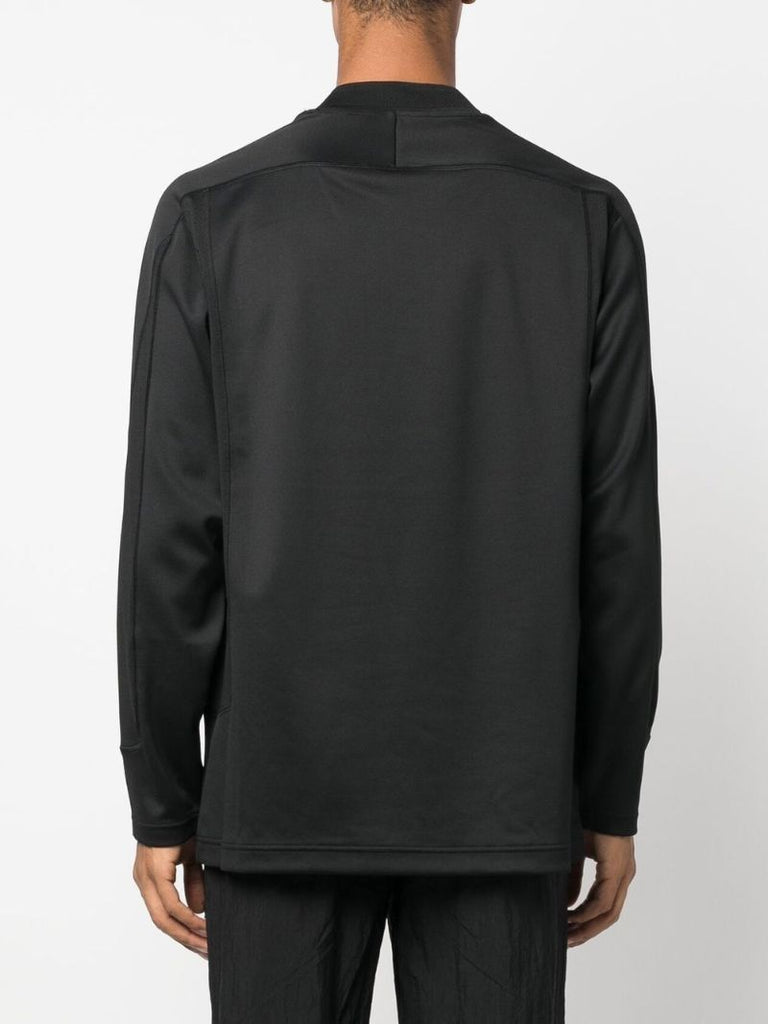 Black Long-sleeve Football Top