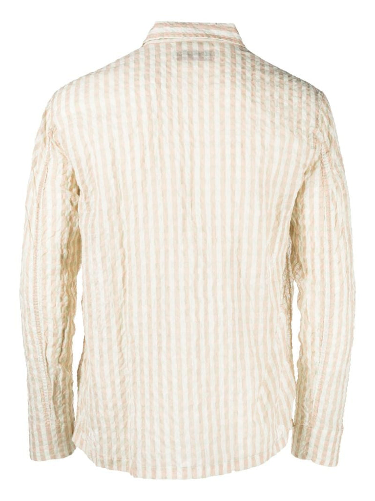 Yellow Box Basque Check Seersucker Shirt