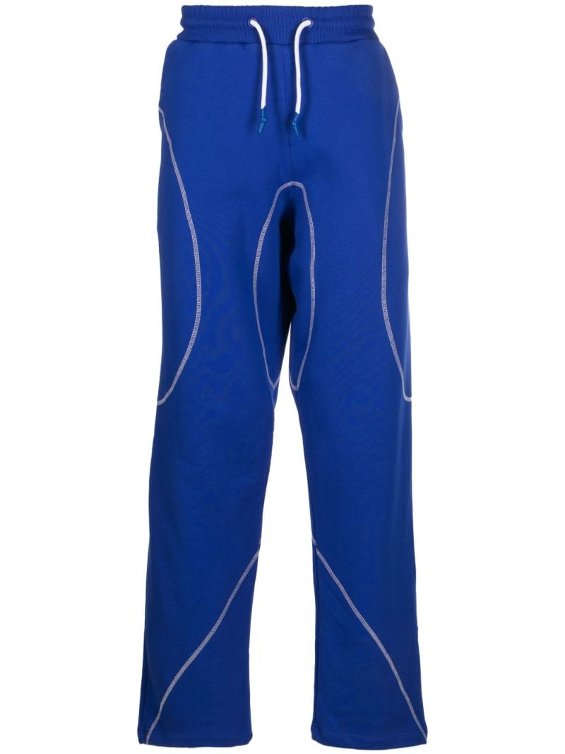 Blue Drawstring Track Pants