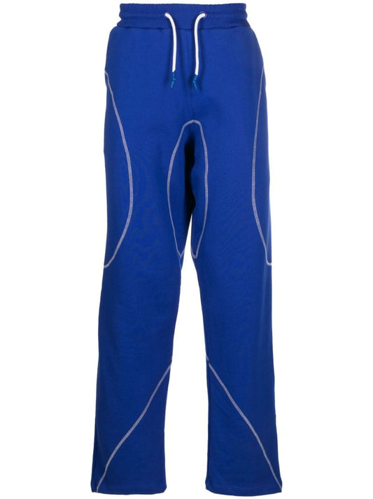 Blue Drawstring Track Pants