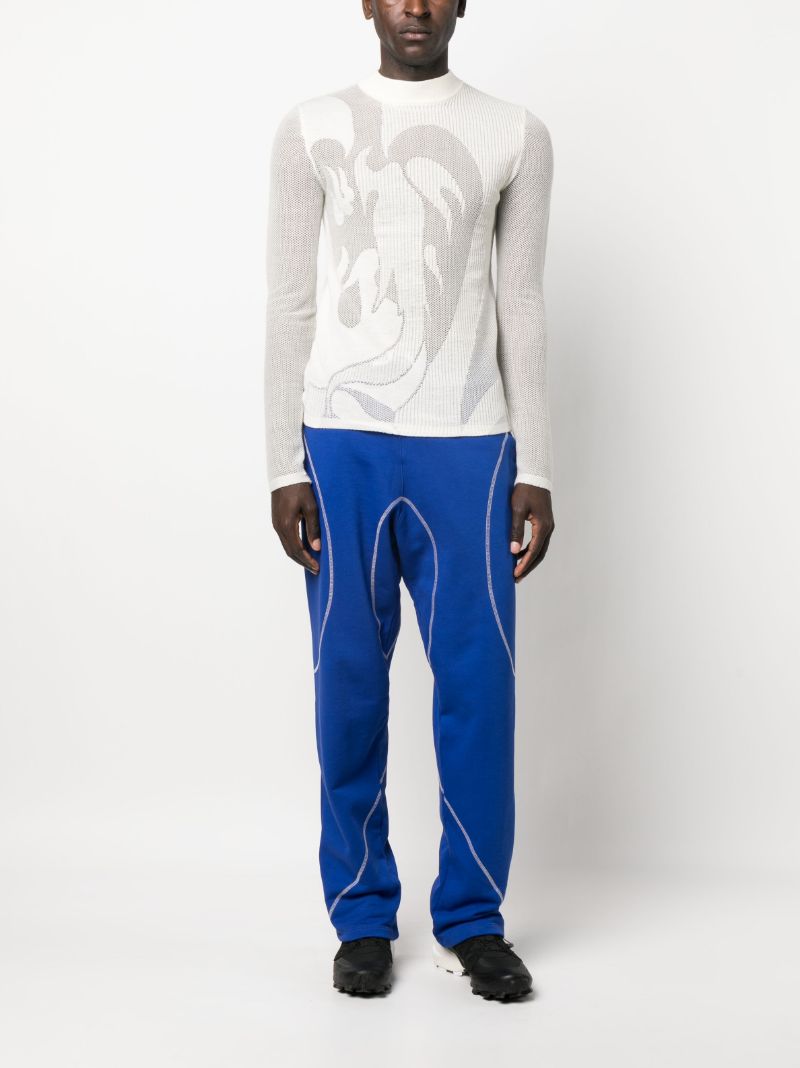 Blue Drawstring Track Pants