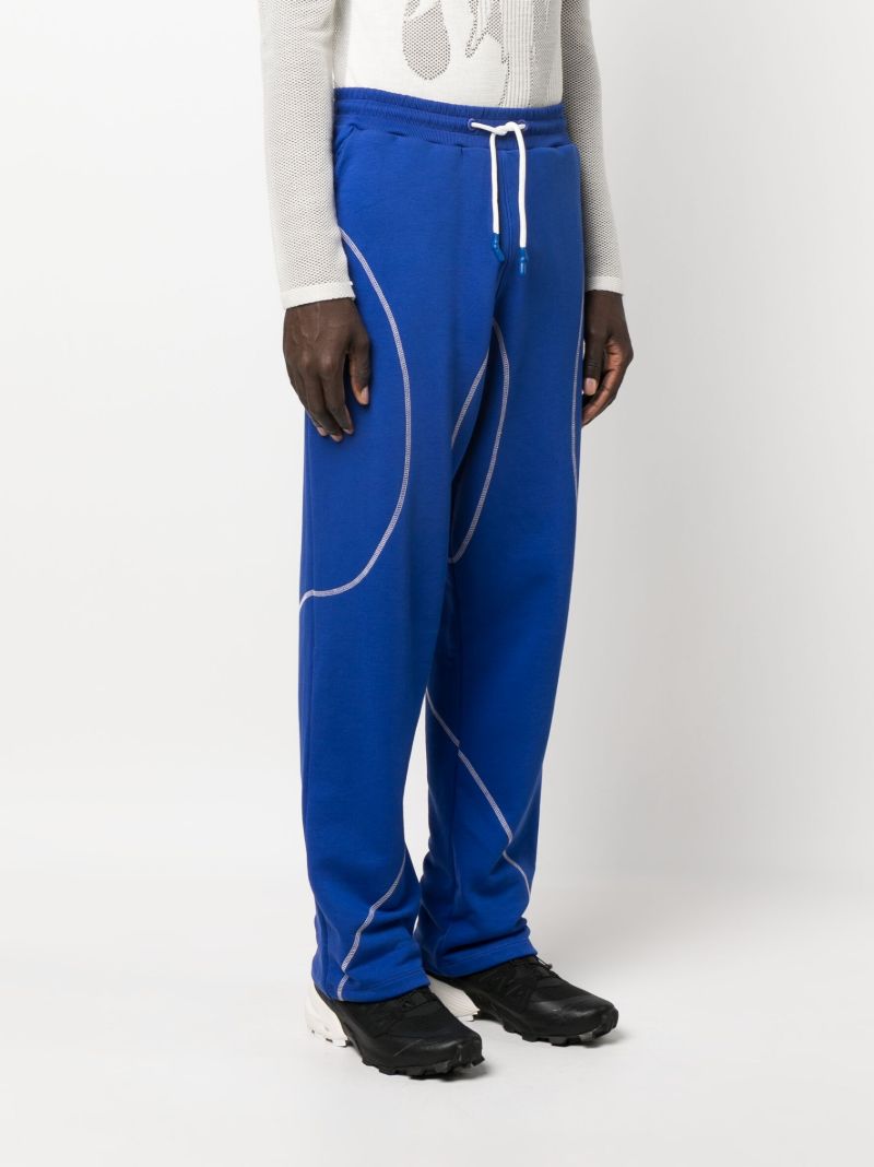 Blue Drawstring Track Pants